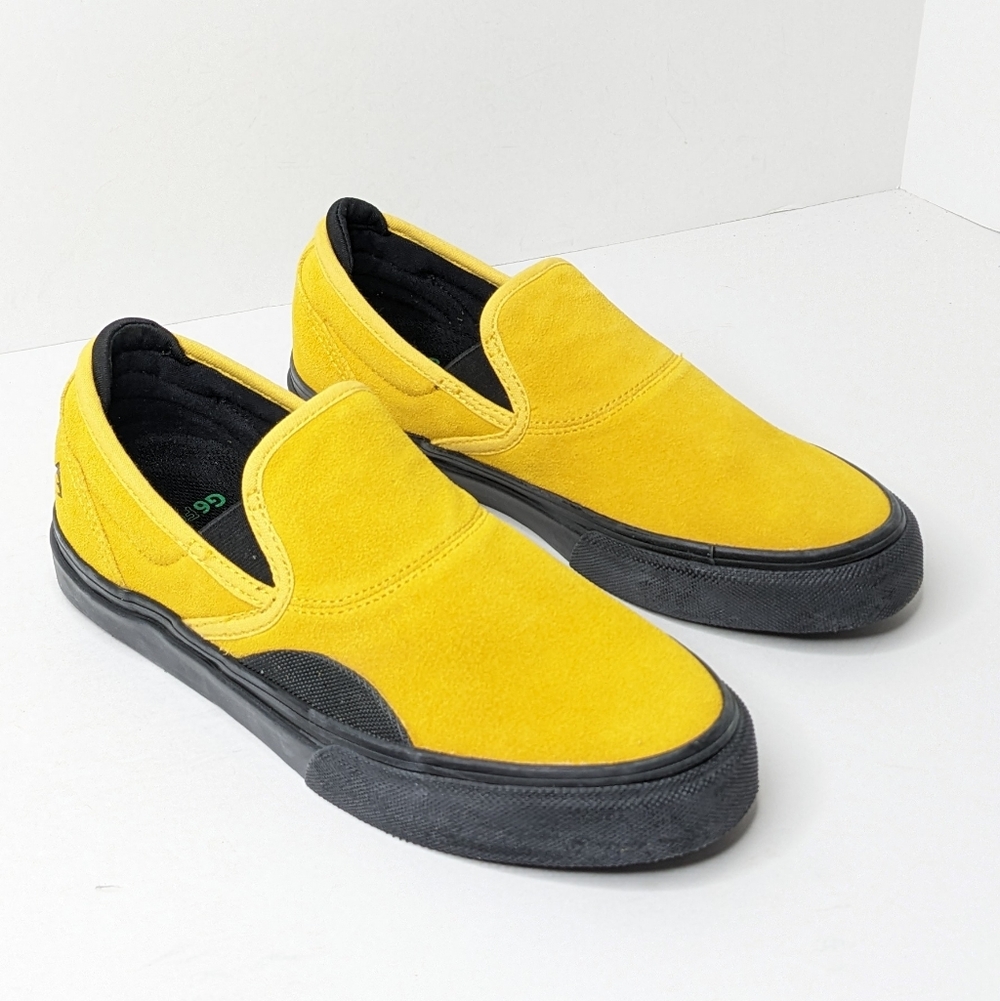 Emerica Wino G6 Slip-On Sneakers, Yellow, Men's 6